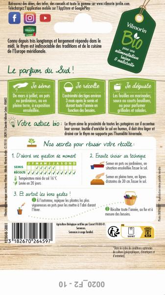 Aromatiques - Thym de Provence - BIO - MEDIA_PACKAGING_VERSO
